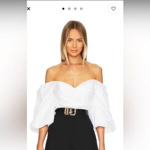 NWT Bardot poplin top